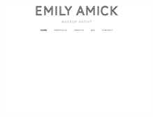 Tablet Screenshot of emilyamick.com